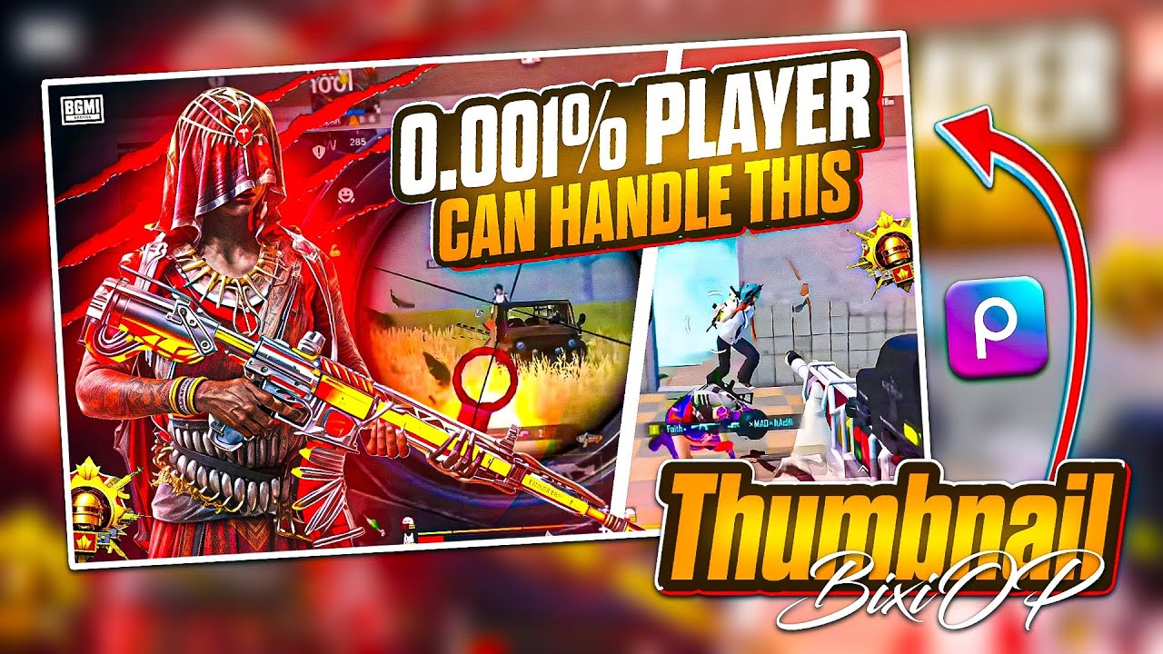 Make This Thumbnail Like @TheBixiOP In PicsArt 🔥 | Bgmi thumbnail like BixiOP 