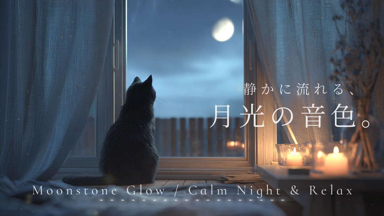 【夜のギターBGM】静かに流れる、月光の音色。｜Quiet Guitar Lo Fi for Relax & Sleep 🌙