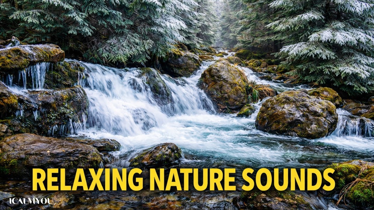 River Flow | Gentle Nature Sounds ASMR for Sleep & Meditation | 1 Hours