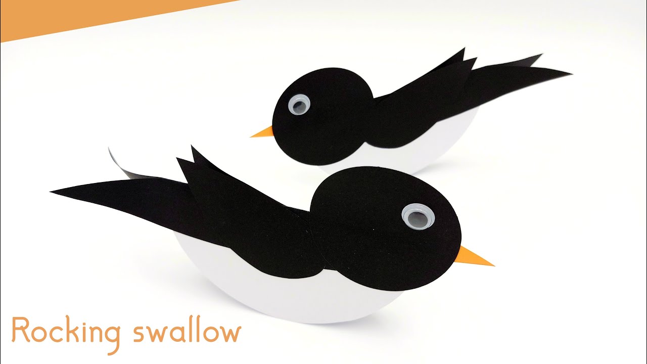 How To Make Rocking Swallow For Kids | Easy Paper Crafts | Kids Craft Ideas | 5 Minute Crafts