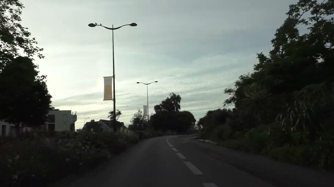 Evening Drive On Route de Beg Meil, Chemin de Kernoac'h & Route de Quimper, 29170 Fouesnant, France