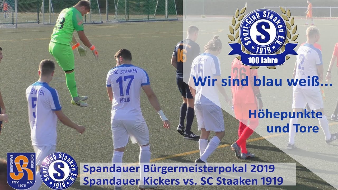 Spandauer Bürgermeisterpokal 2019 Spandauer Kickers vs. SC Staaken