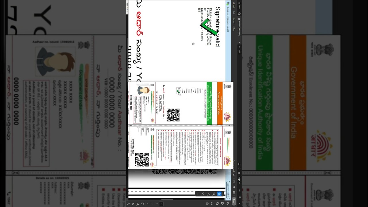 How to validate an Aadhaar Digital Signature || aadhar digital signature || signature not verified