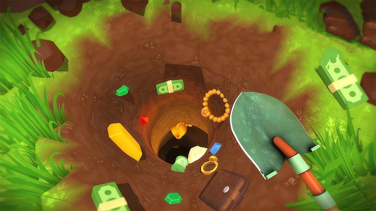 Esse Jogo é Sobre CAVAR UM BURACO E ENCONTRAR COISAS SINISTRAS