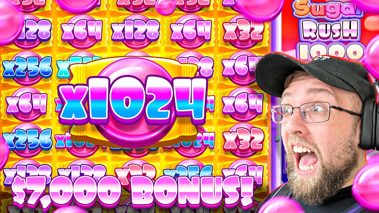 МАКСИМАЛЬНЫЙ 1024x MULTI на SUGAR RUSH 1000! СУПЕРБОНУС $7000!
