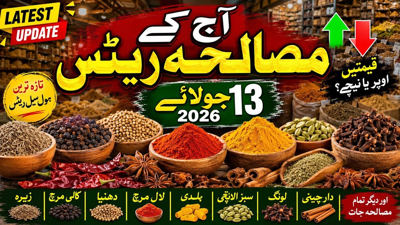 Pakistan Masala Market Rates Today | Latest Spice Prices | Cumin, Black Pepper, Cardamom, Cloves