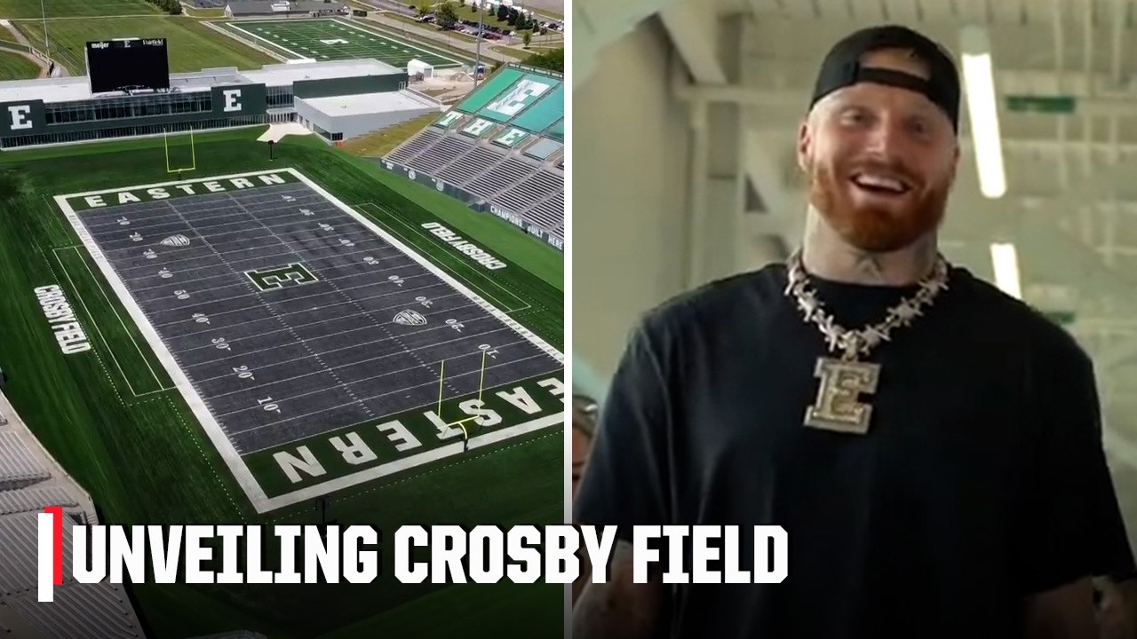 Eastern Michigan unveil 'Crosby Field', named after NFL star Maxx Crosby | ESPN College Football
