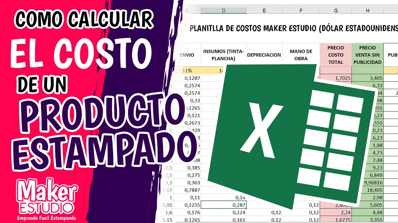 📈COMO CALCULAR EL COSTO DE UN PRODUCTO ESTAMPADO🤑