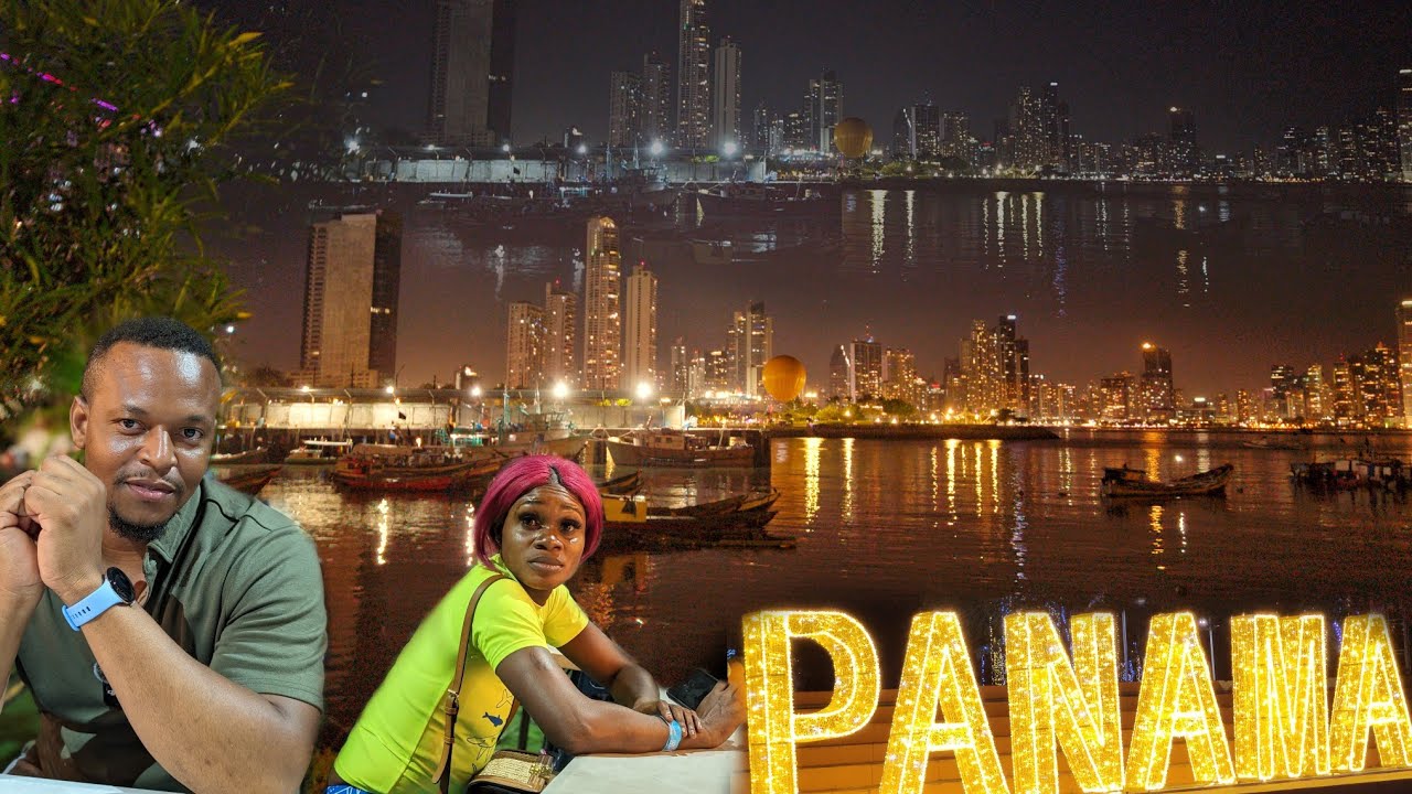 Panama city at night | absolutely beautiful | Colaz went scary high in air balloon | train ride