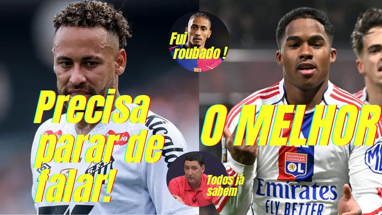 🚨ENDRICK ELEITO O MELHOR! Neymar detonado em publico. Rafinha se queixa.