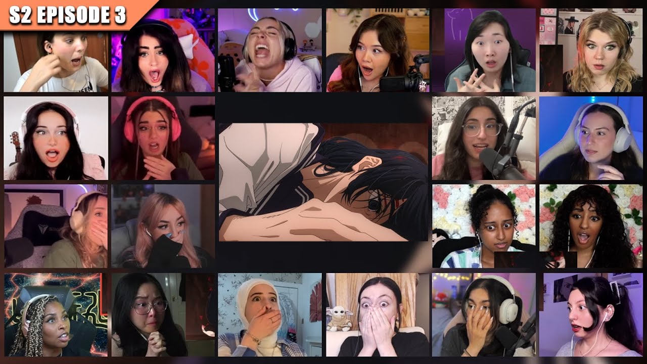 [Girls React] Jujutsu Kaisen Season 2 Episode 3 Reaction Mashup | 呪術廻戦