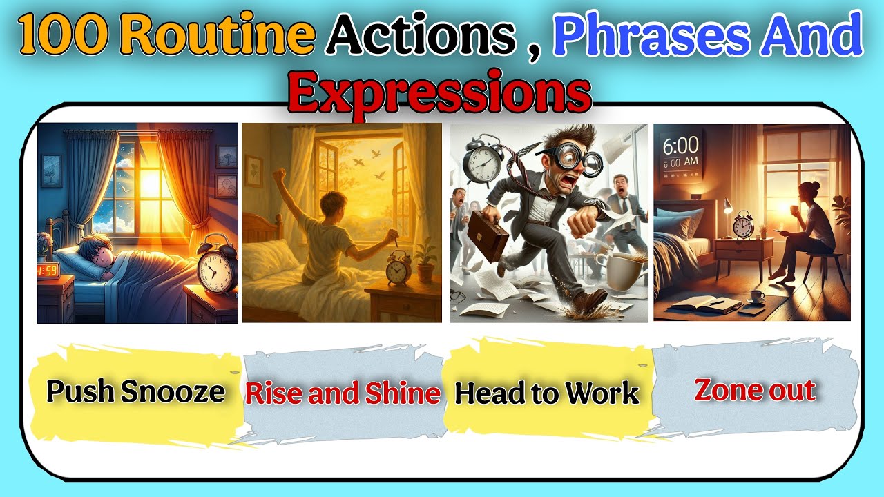 ✔ 100 Real life Daily Routine Sentences  ❌ Not Useless Classroom Unreal Daily Routine .