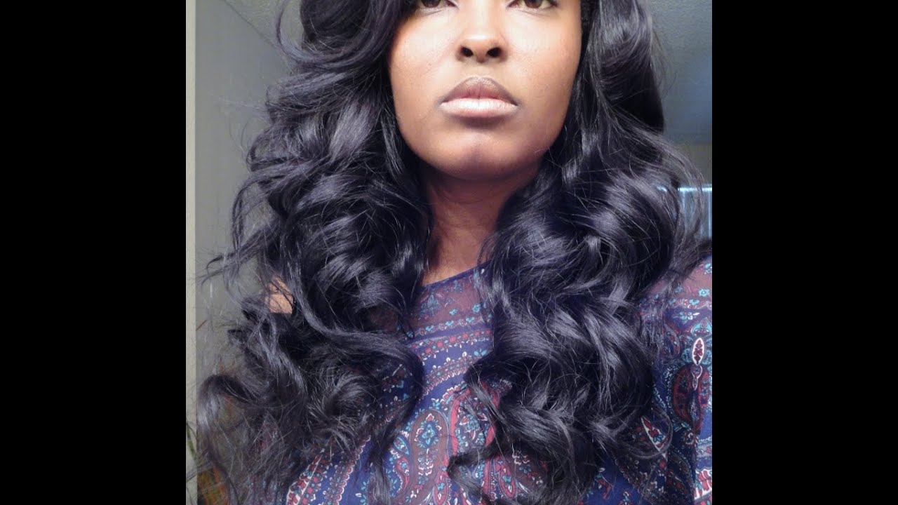 get some BIG CURLS in your hair girl! flexi rods on my brazilian wavy!