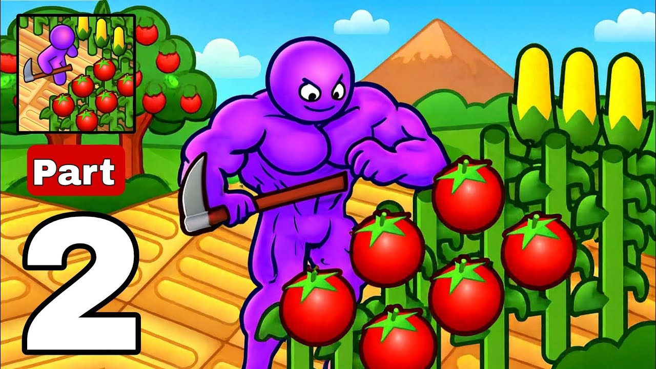 Farm Land: Gameplay walkthrough Part 2 - Stickman farming adventure ( Handcam gameplay )