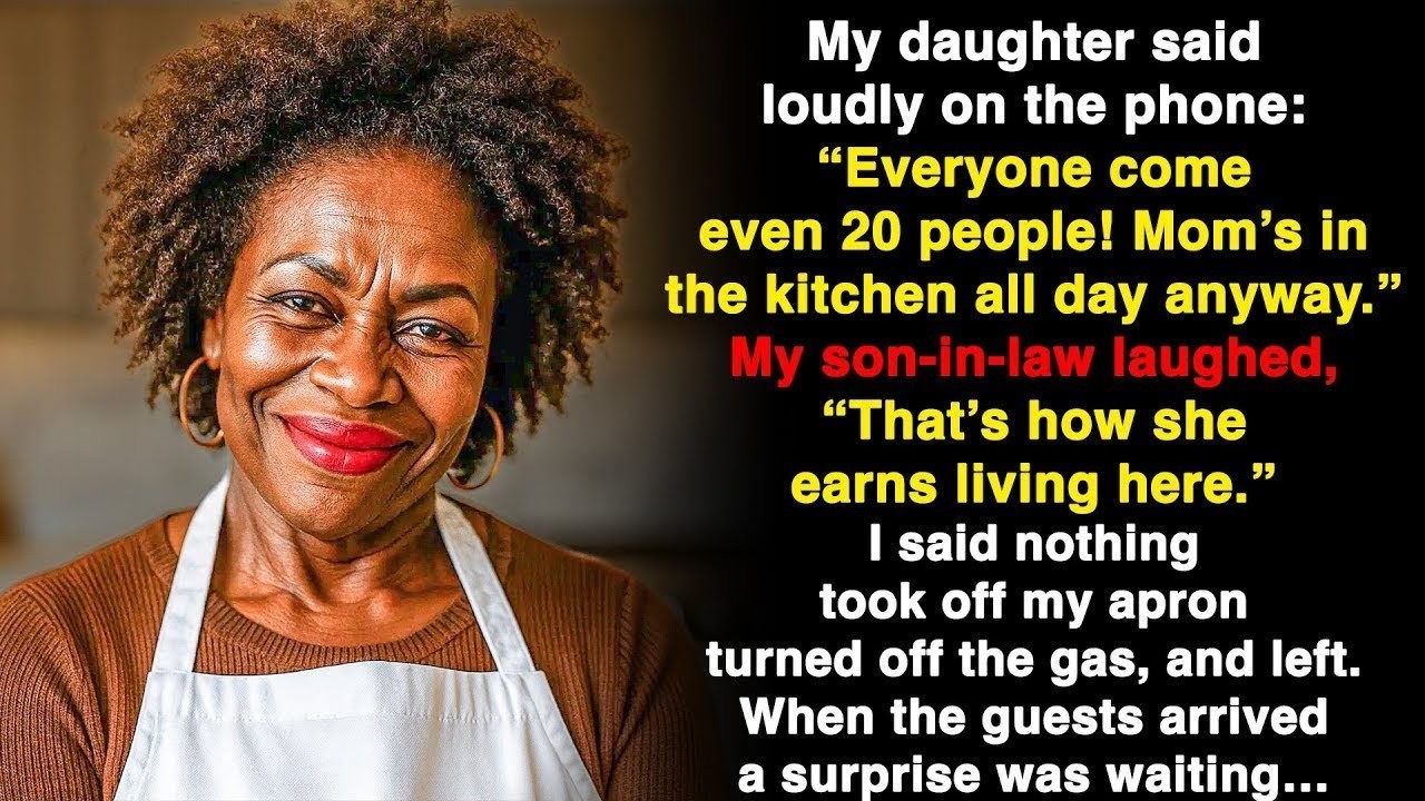 She Mocked the Crowd — So I Took Off My Apron and Walked Away Without Looking Back
