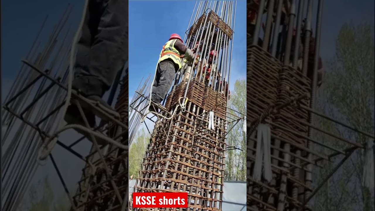 High-rise building columns reinforcement challenges #innovation #learning #construction #subscribe