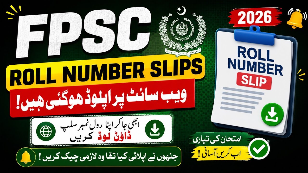 FPSC Admission Certificate 2026 Available Now | Download Roll Number Slip
