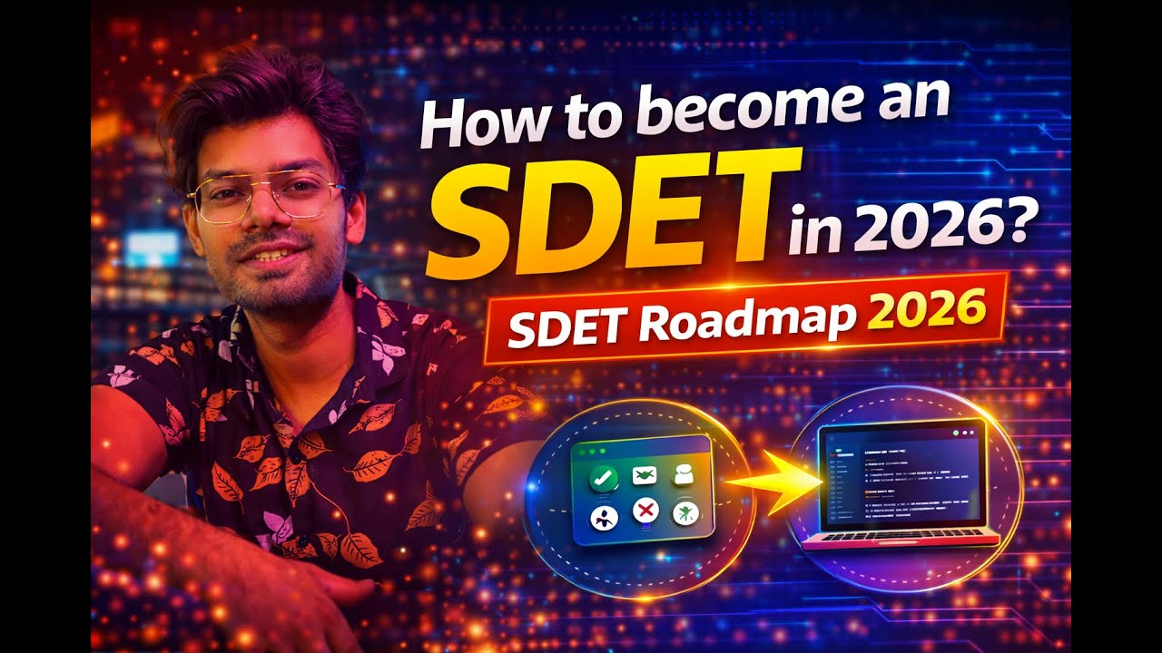 How to become an SDET in 2026 ? SDET Roadmap 2026