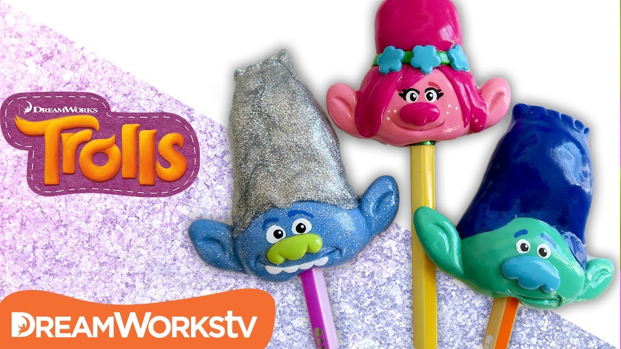 DIY Trolls Pencil Toppers | TROLLS