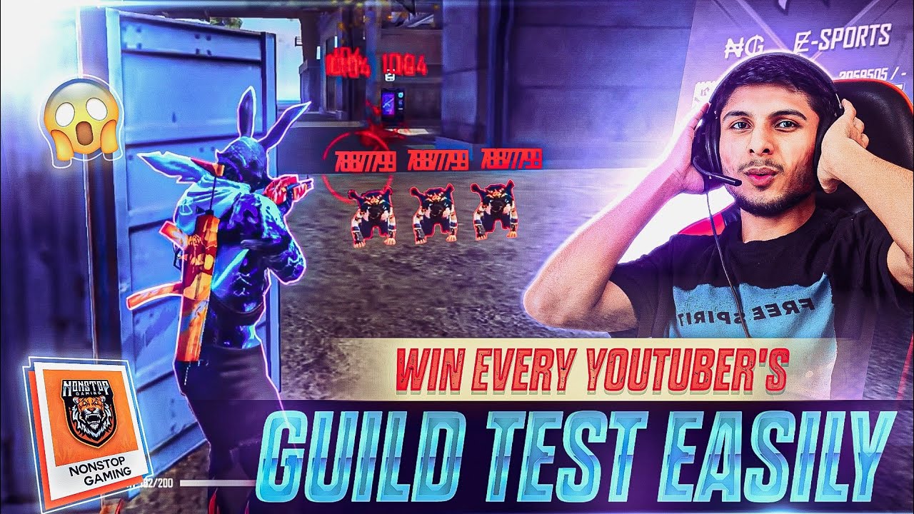 Top Gameplay Techniques - Win Every YouTuber's Guild Test Easily 🔥🥵 | How To Win Every Guild Test !!