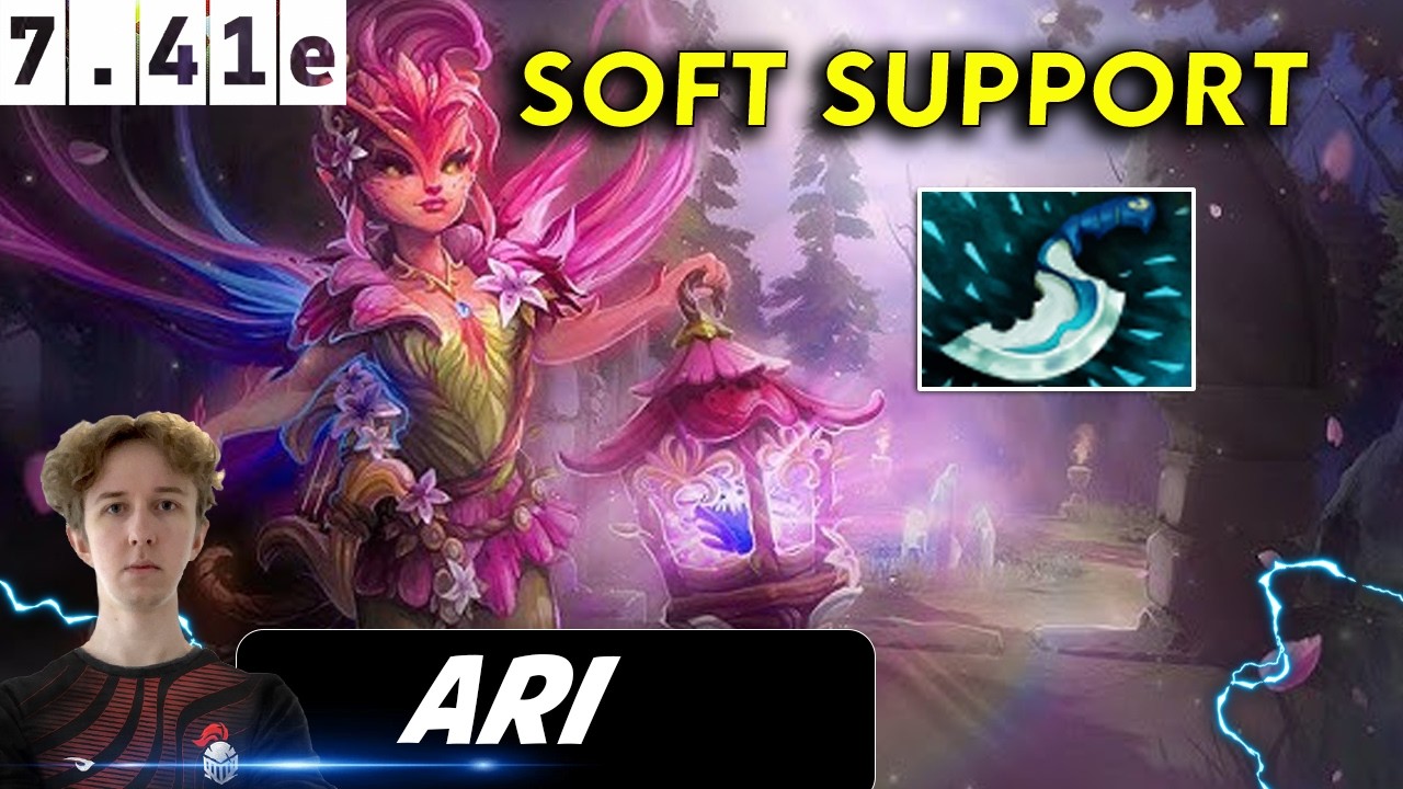 Ari Dark Willow Soft Support - Dota 2 Patch 7.41e Pro Player Full Gameplay