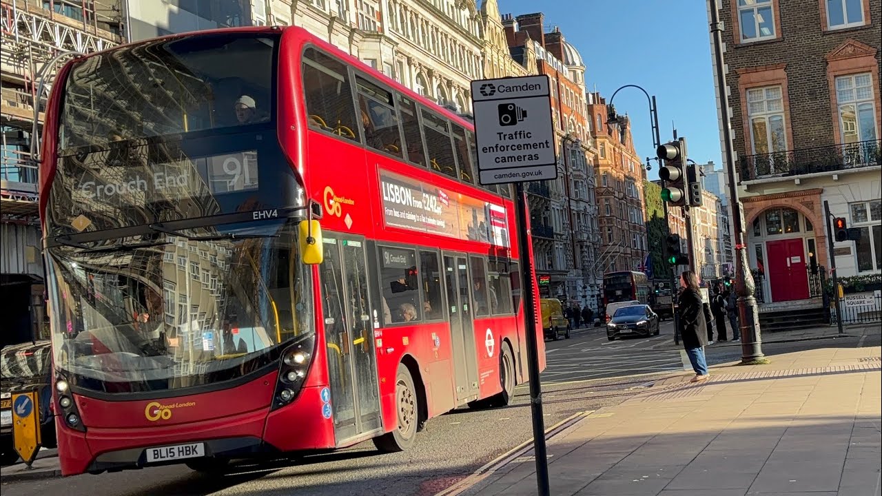 Volvo B5LH ADL Enviro400 MMC London General EHV4 BL15HBK Route 91 Crouch End 