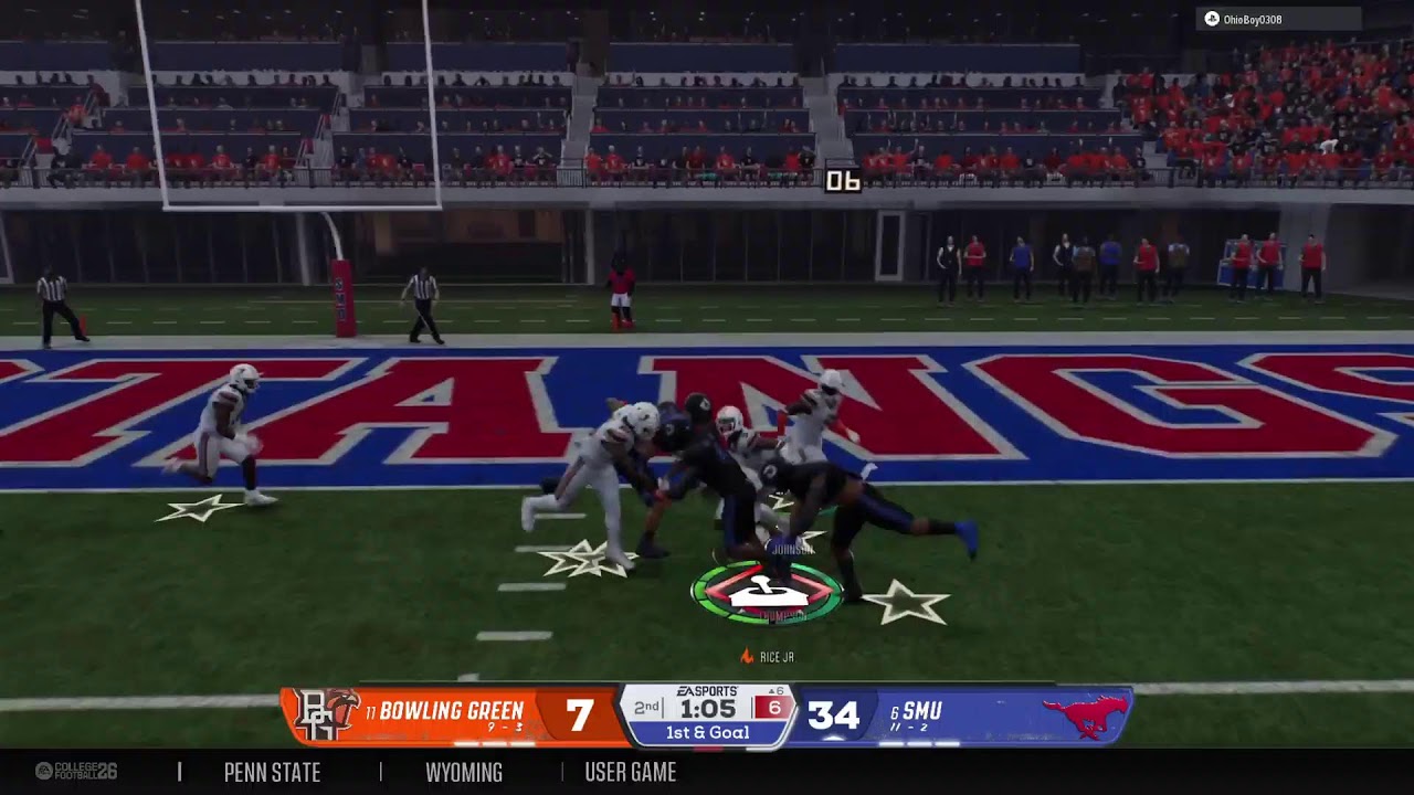 CFB26 #6 SMU vs #11 BG 1st rd Playoffs