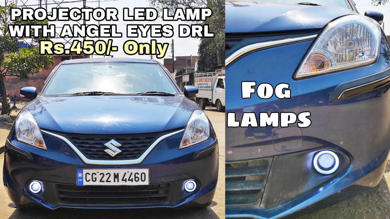 LED PROJECTOR FOG LAMPS with ANGEL EYES DRL