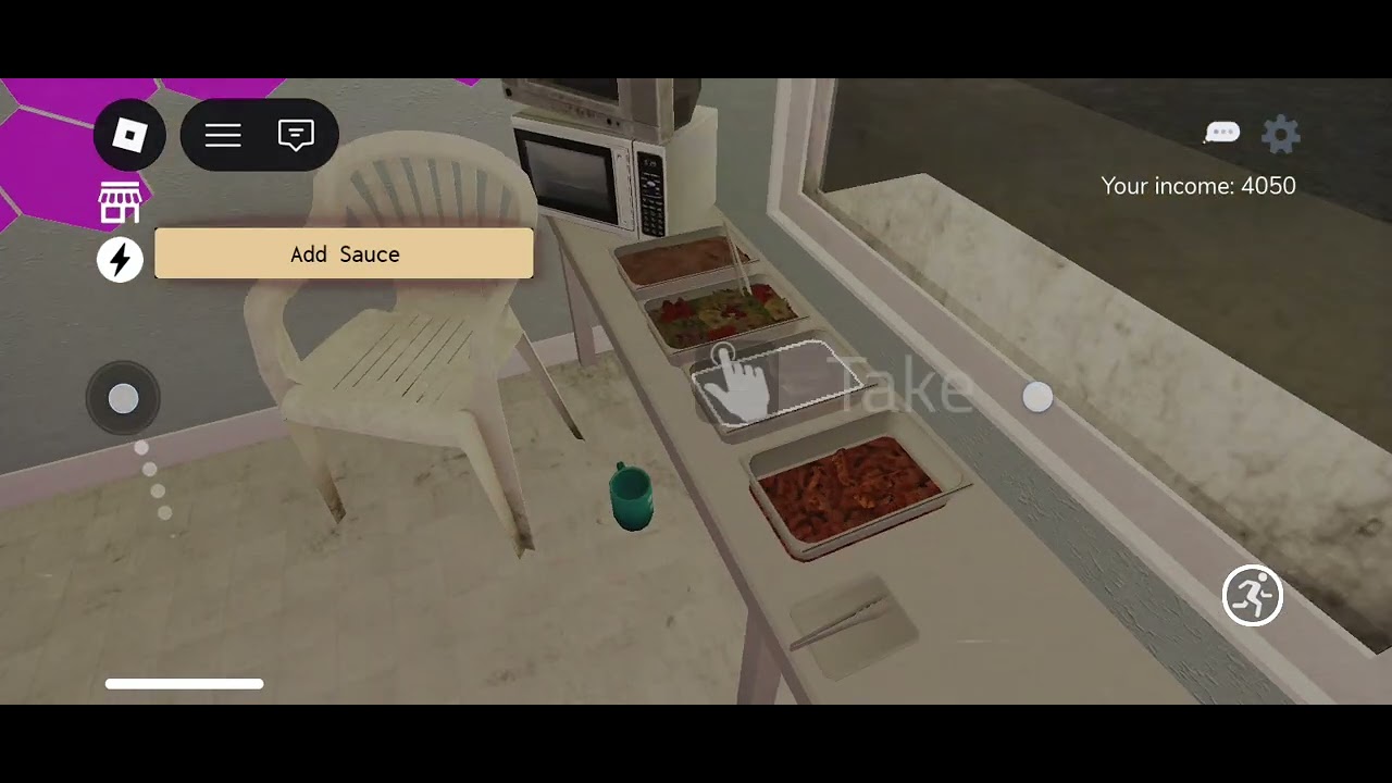 Working at shawarma kiosk horror 😨😳@robloxgaming_111