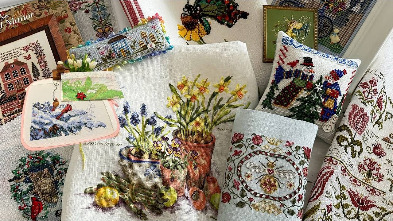 ВЫШИВКА за полгода: ПРОЦЕССЫ 🪡 | ФИНИШИ ❌ | ПОКУПКИ 🛍️ [Вышивка крестом]