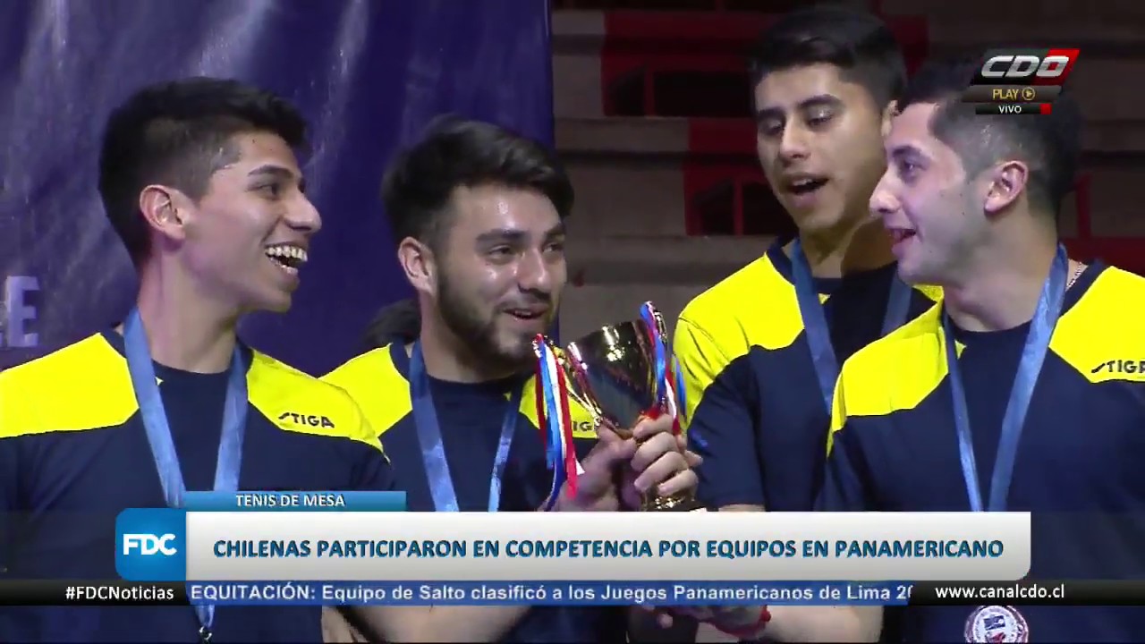 Team Chile masculino de Tenis de Mesa hizo historia en Panamericano