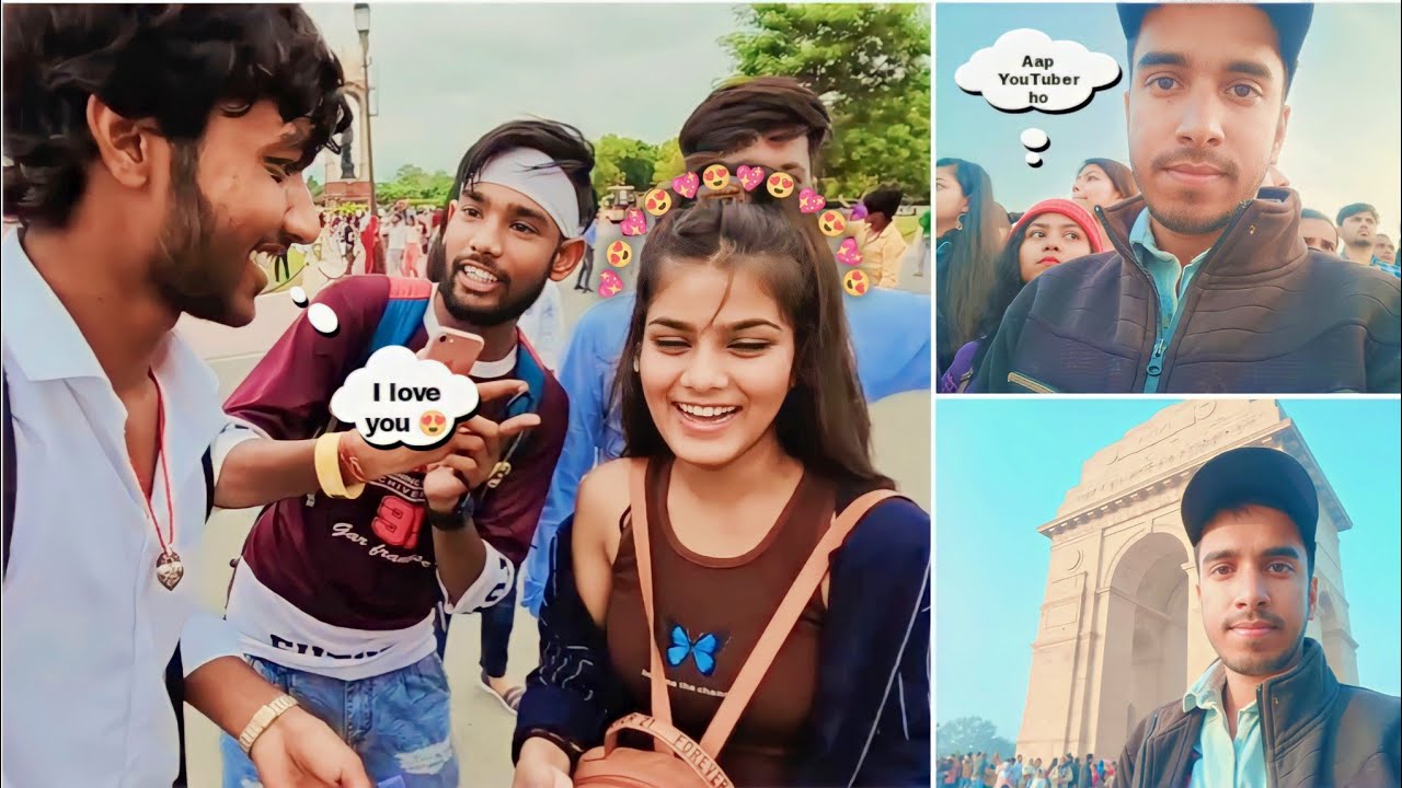 Cute Girls Reaction in India Gate 😍💞🥰