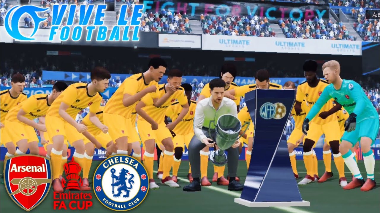 VIVE LE FOOTBALL (CAREER MODE#3) Final FA Cup, Arsenal vs Chelsea