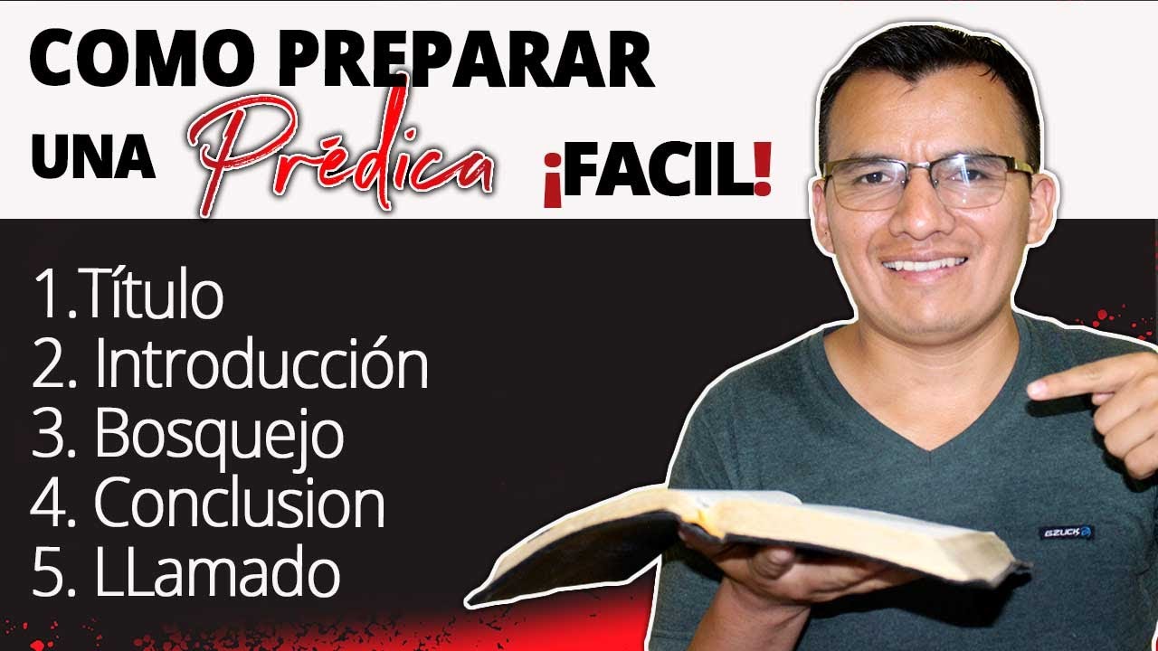 👉 COMO PREPARAR una  PREDICA Facil en  3 PASOS 📖🔥 Aprende a predicar en la iglesia ❤️