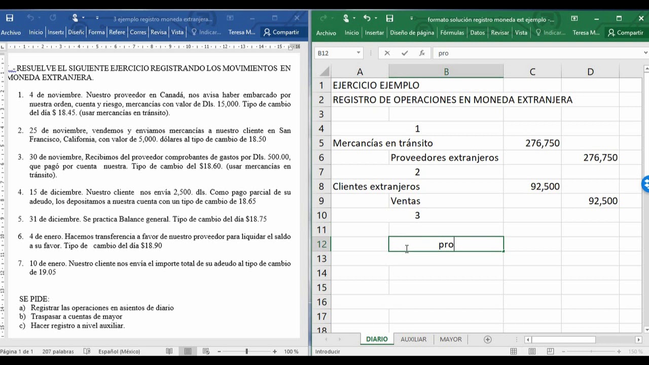 Registro de operaciones en moneda extranjera