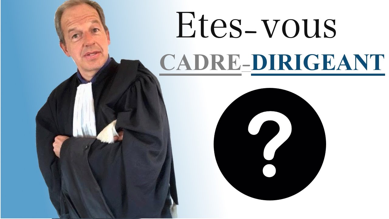 êtes vous vraiment cadre dirigeant?