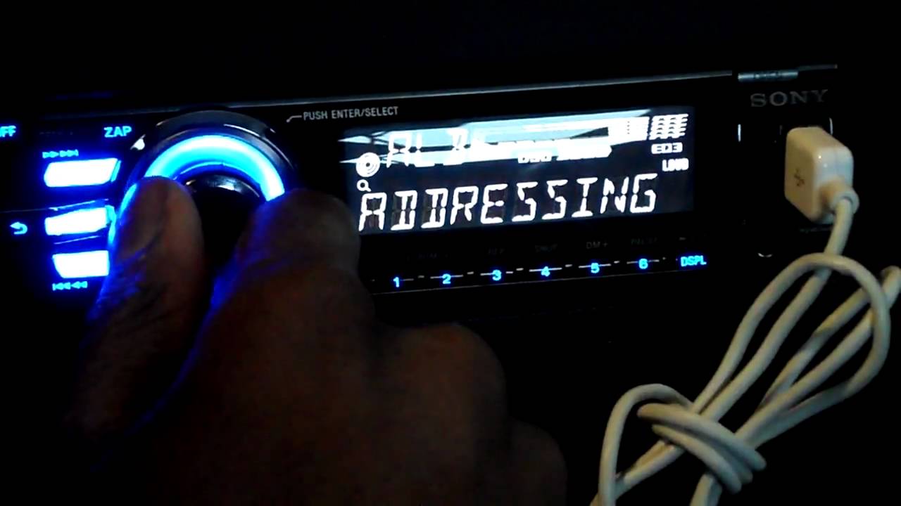 iPod Operation for the Sony CDX-GT640UI Head Unit