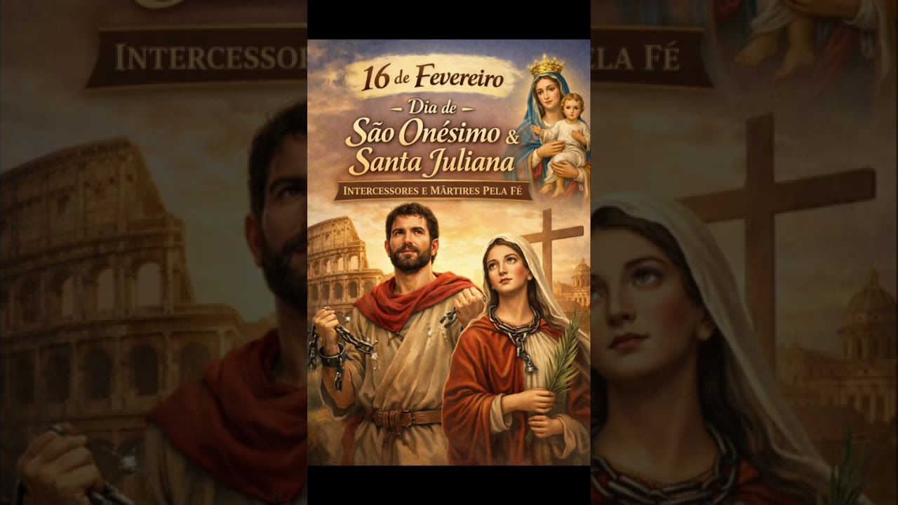   São Onésimo, e Santa Juliana,  #SãoOnésimo #SantaJuliana 