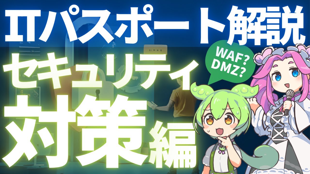 【ITパスポート】この動画でだいたいとれる！セキュリティ対策10分まとめ｜IDS/DMZ/IDS/EDR図解【ずんだもん解説】