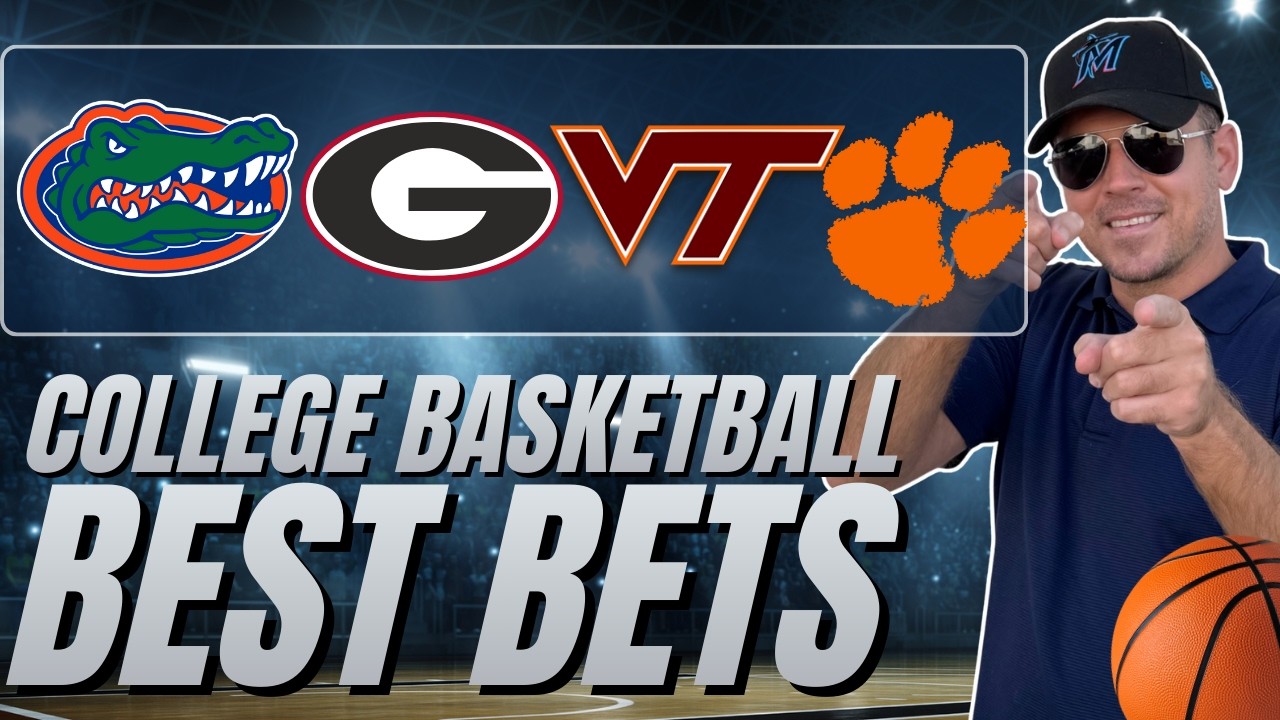 BEST Wednesday College Basketball Picks! | Florida vs Georgia & Virginia Tech vs Clemson