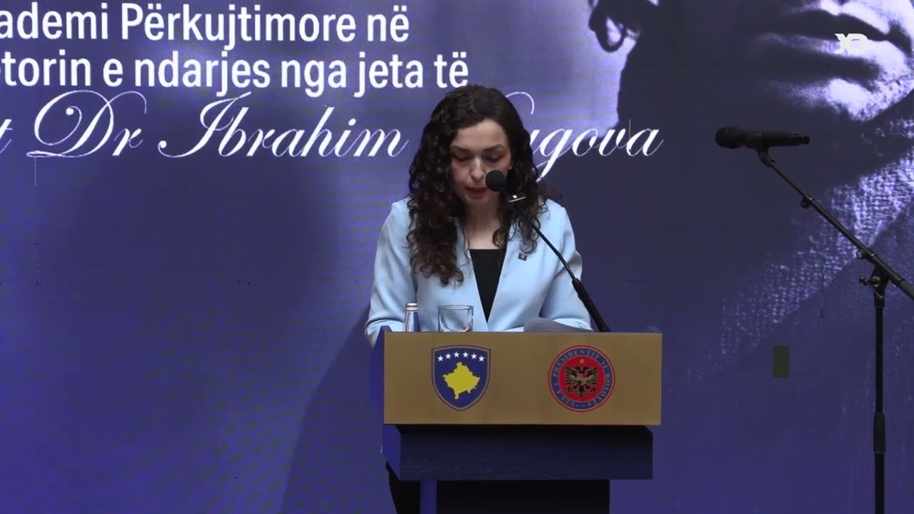 Presidentja Osmani e përshkruan Rugovën si një njeri që nuk pati nevojë për retorikë të zhurmshme