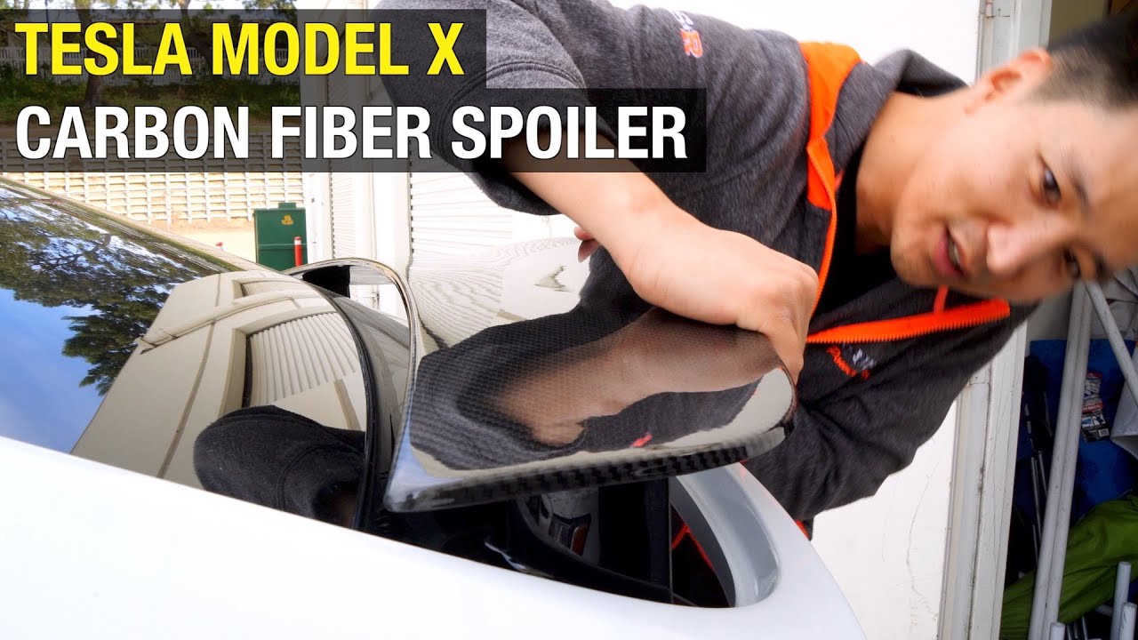 Tesla Model X: Carbon Fiber Spoiler Installation