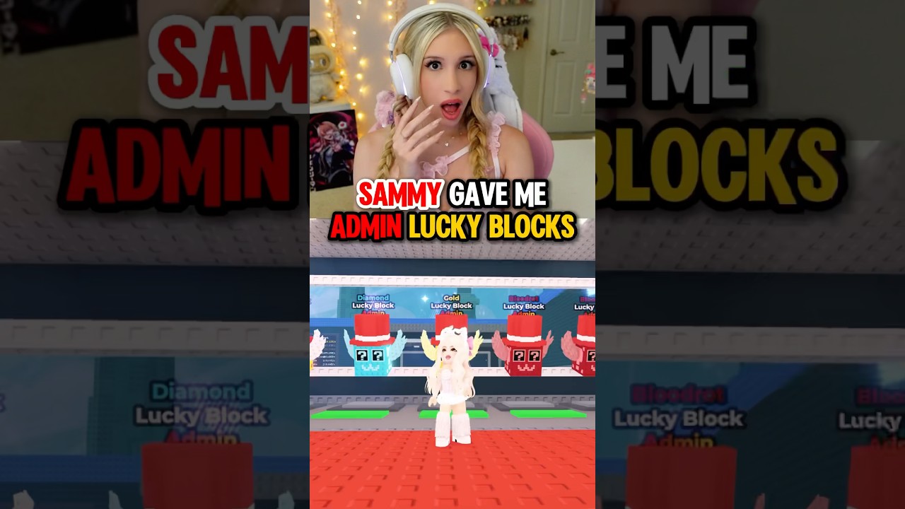 SAMMY Gave ME &ldquo;ADMIN&rdquo; LUCKY BLOCKS In STEAL A BRAINROT on ROBLOX! 😱