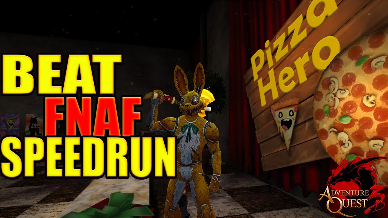 AQ3D | How to Beat FNAF FAST ! Golden Bunnz Gear Set | AdventureQuest3D | MMORPG