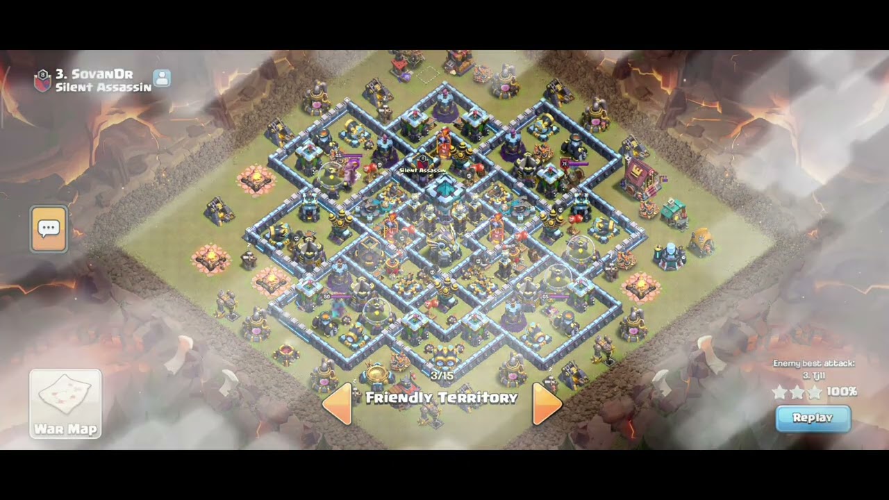 Clan war league attack in clash of clans #sovandr #clashofclans #supercell  