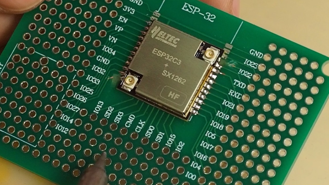 HELTEC HT-CT62, ESP32C3+SX1262 на одной плате