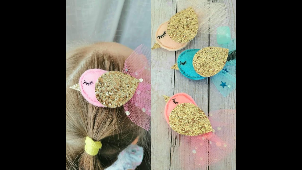 Заколки из фетра 