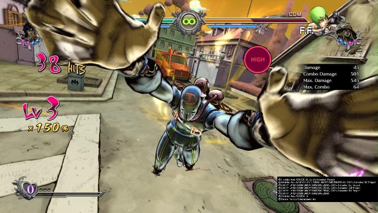 Jjba Asbr: Anasui 726 Dmg Combo