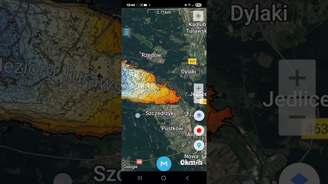 jezioro turawskie turawa#mapa batymetryczna jezioro turawskie na smartfony
