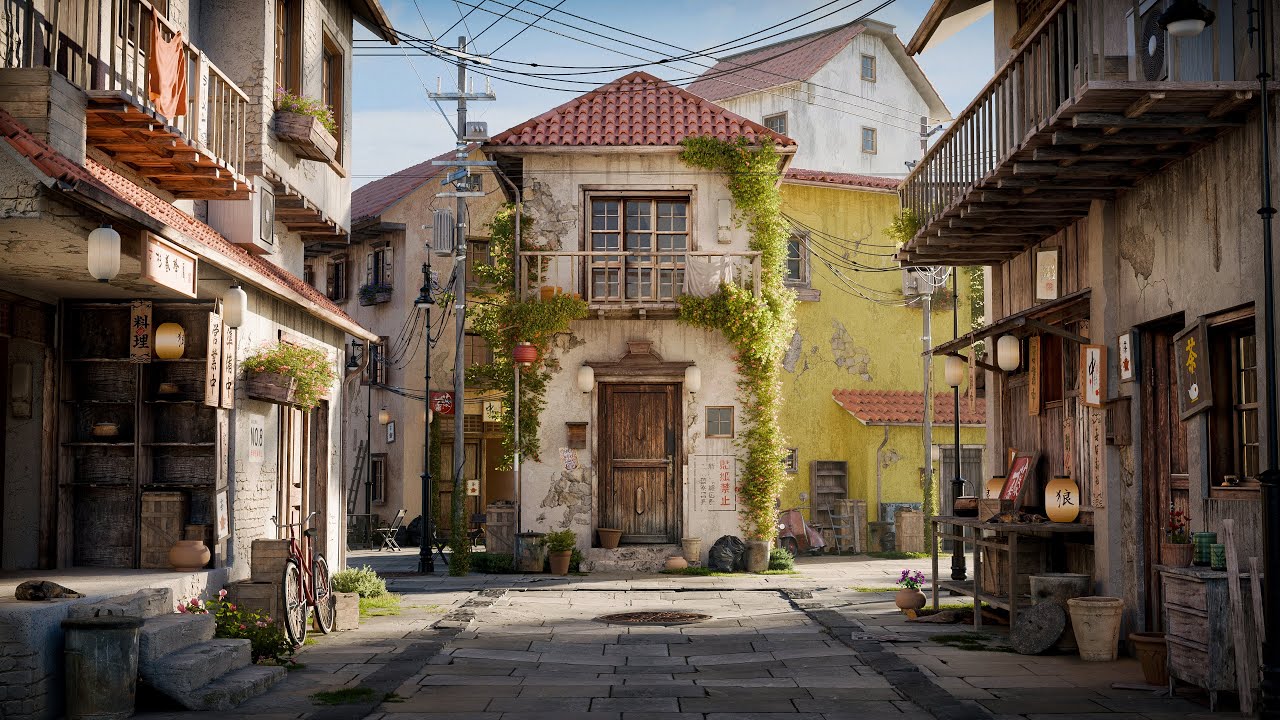 Creating a Street Environment in Blender 4.3